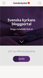 Mobile Screenshot of blogg.svenskakyrkan.se