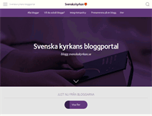 Tablet Screenshot of blogg.svenskakyrkan.se